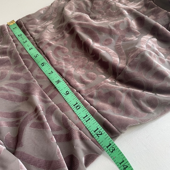 Flocked Velvet Halter Skater Mini Dress Sz 5 Junior Y2K Party Racerback Hoco - Picture 10 of 11